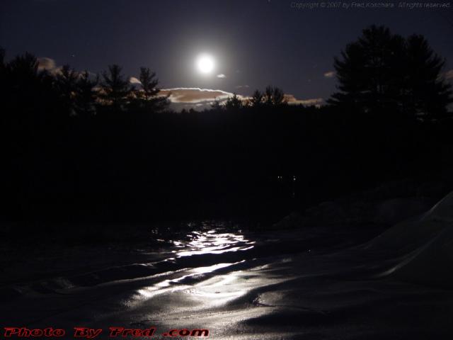 Moonlit Snowscape, Harvard, Mass., Picture for December 29, 2007