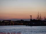 East Boston Sunset Over Charlestown Waterfront Lights