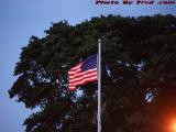 American Flag in Dusk Light, Swampscott, Massachusetts