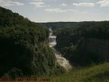 Middle Falls and Upper's Plume, Genesee Gorge, Letchworth