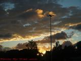 A Story Ends, Sunset With Dark Lamp Post, Sunrise, Florida