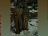 Frozen Conversation, Davis Square, Somerville, Mass.
