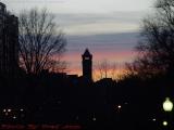 Spire Inspired By Sunset Backdrop, Commonwealth Avenue