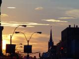 Autumn Sunset, Beacon Street, Kenmore Square, Boston