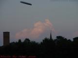Dusk Spire With Clouds and Frisbee, Mass. Ave., Boston