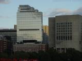 Mass. Eye and Ear in Shadowed Sunset Light, Boston