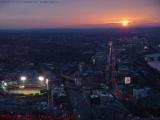 Fenway Park Lit At Sunset, From Prudential Skywalk, Boston