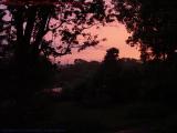 Foggy Summery Sunset, Groveland, New York