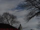 Cloudscape With Bare Trees and Clock Tower, South Natick