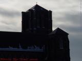 Holy Cross Cathedral Against a Winter Sky, Boston