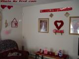 Valentine Decorations, Dell Court, Lynn, Massachusetts