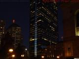 Storm Warning Over Deep Dusk in Copley Square, Boston