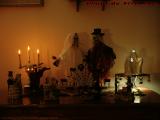 Halloween Tableau in Available Light, Lynn, Massachusetts