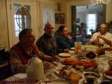 Sitting Down to Thanksgiving Dinner, Groveland, New York