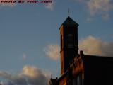 Brick Steeple in a Day's Last Sunlight, Cambridge, Mass.