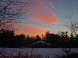 Sunset Spectacular Over Elginwood Pond, Peabody, Mass.