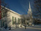 Centre Congregational Church in Snow & Icicles, Lynnfield