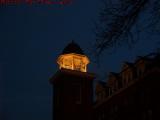 Elevated Cupola and Flag in Gloaming Light, Kendall Square