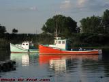 Fishing Boats Paused in High Tide, Lower Saugus River