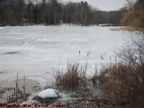 Winter's Continued Hold, Crystal Pond, Frozen, Peabody