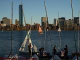 Early Spring Sailing, Charles River, from Cambrige, Mass.