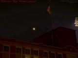 Nearly Full Moon Over Fenway, from Brookline Ave., Boston