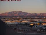 Las Vegas Sunrise, from Luxor Tower, Las Vegas, Nevada