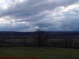 Storm Clouds With Sunbeams Over Groveland, New York