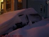 Snow Accumulation After A Blizzard, Brookings St., Medford
