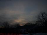 Late Sunset of a Cold and Partly Cloudy Day, Peabody