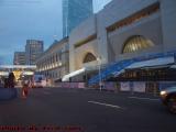 Boston Marathon Bleachers Slumbering "The Night Before"
