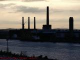 Everett Power Station on Mystic River, from Tobin Bridge