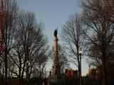 Monuments in Setting Sun Light, Boston Common