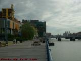 Chilly Fort Point Harborwalk Under Mostly Cloudy Skies
