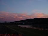 Roiling Sunset Clouds Over Genesee River, Wellsville, NY