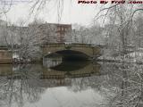 Snow Showers on the Mystic River at Medford, Massachusetts