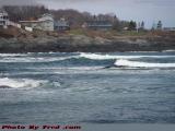 Waterfront Homes Above Low Tide Waves, Cape Elizabeth