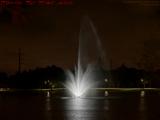 Illuminated Plantation Pointe Fountain Nightscape