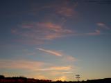 Dark Field Lights Under Sunset Sky, Wellsville, New York