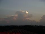 Topped Out Mushroom Cloud Struck By Sunset Light, Sunrise