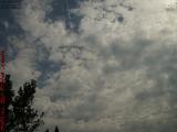 Jet Streak in Layers of Cotton Clouds, Medford, Mass.