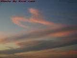 High Jumper Starting a Dive, Sunset Cloudscape, Florida