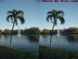 St. Tropez Apartments Fountain (cross eye stereo)