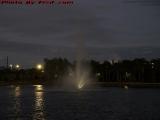 Illuminated Fountain in Dusk Light, Plantation Pointe