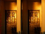 Sunset Doorway, St. Tropez Apartments (cross eye stereo)