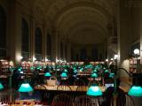 Evening in Bates Hall, Boston Public Library